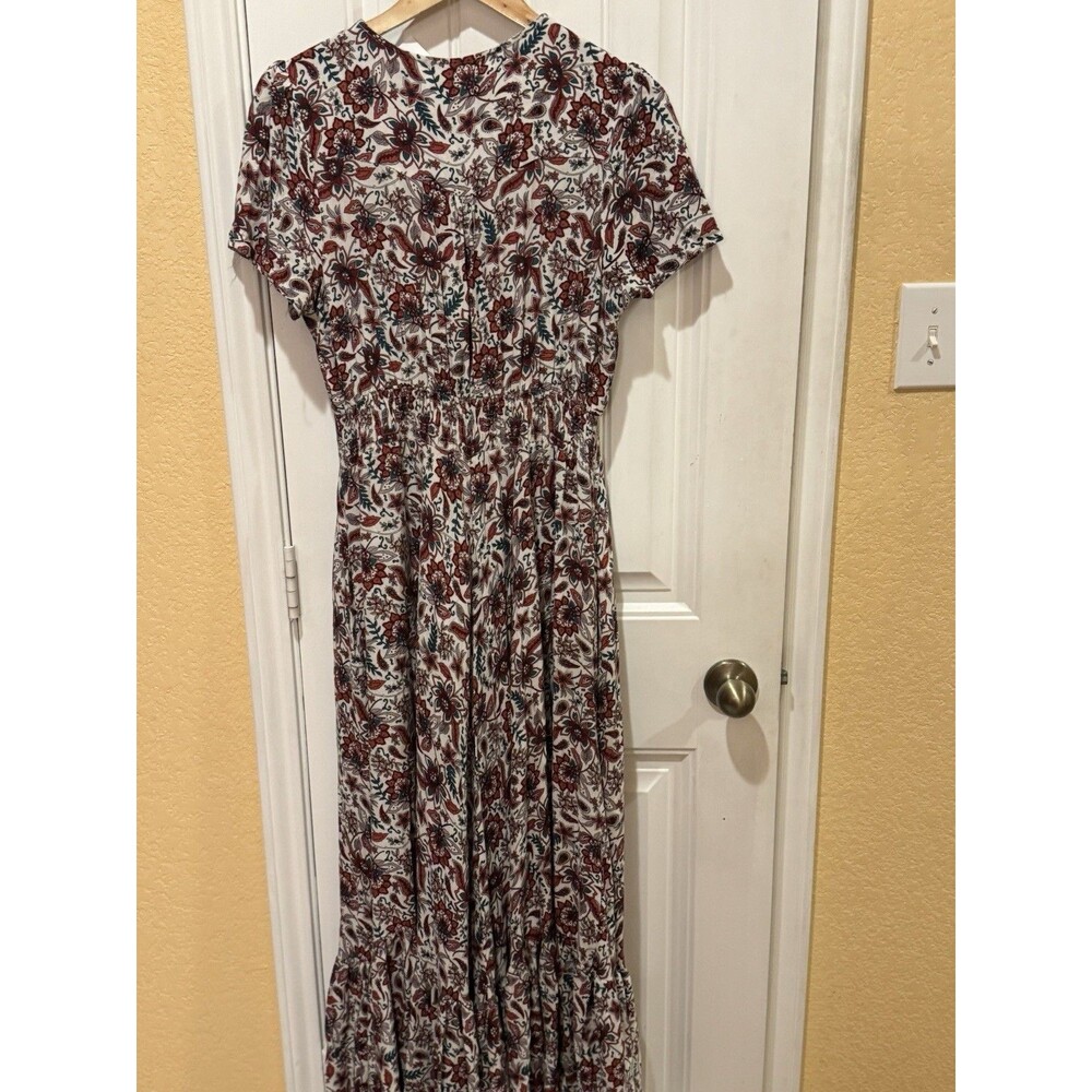 Caroline Morgan Women's Floral Boho Maxi Long Dress SIZE M - Picture 6 of 13
